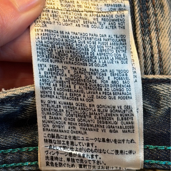 Diesel Thanaz Slim Skinny Jeans size 30 Wash 813z Ditressed Patched - Picture 16 of 16